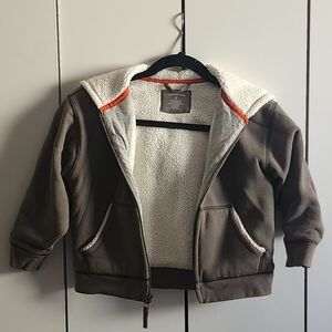 Boys Sherpa Hooded Jacket